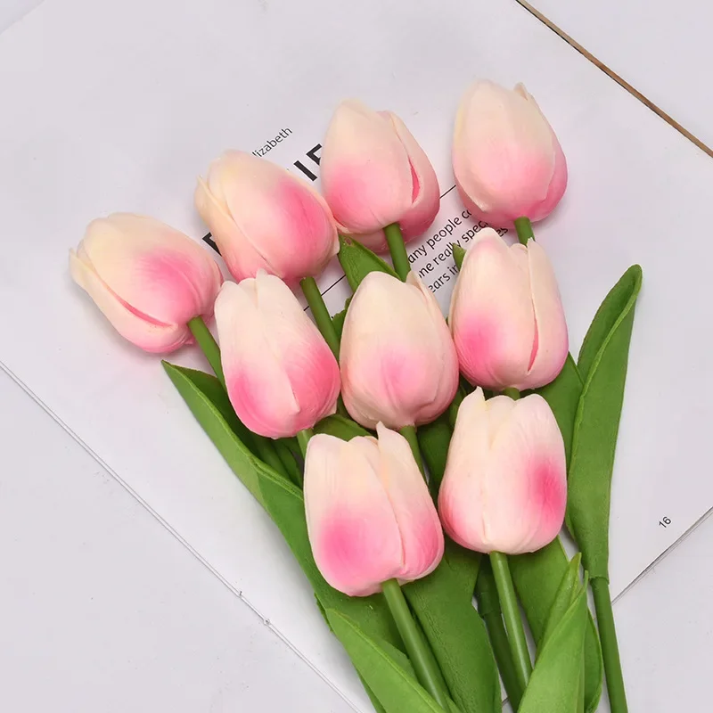 

Tulip Flower Artificial Tulip Bouquet 3/5pcs PE Foam Fake Flower Wedding Decoration Home Garden Bouquet Decoration Gift Flowers