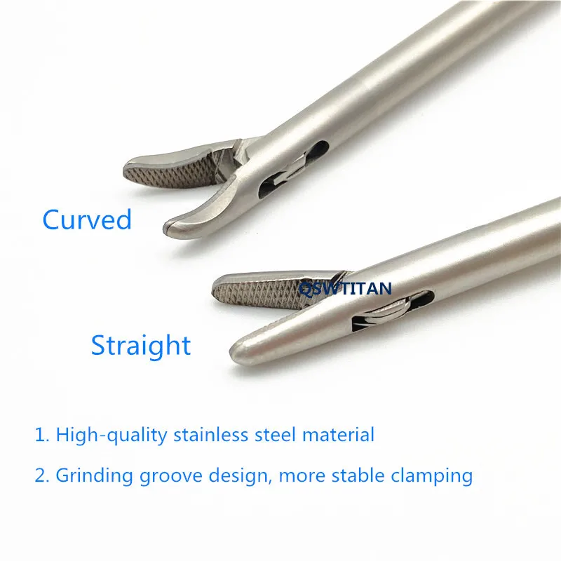 Stainless steel Laparoscopic Simulation Training Needle Holder Forceps Surgery Practice Tool