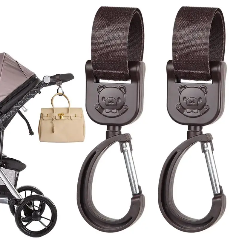 

Stroller Clip Convenient Stroller Organizer Hook Bag Clips 2pcs Baby Stroller Hooks For Hanging Diaper Bags Grocery Bag