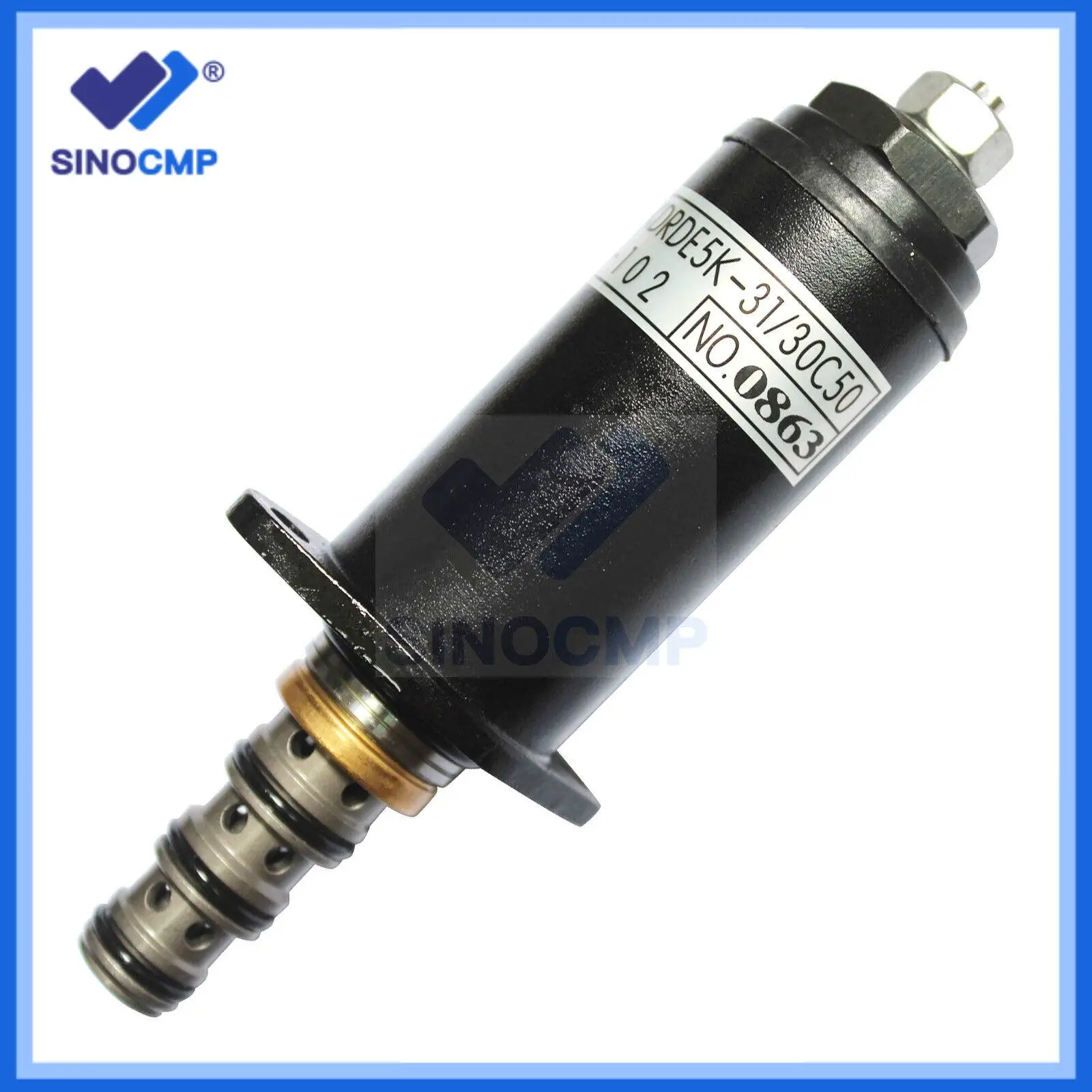 YN35V00041F1 Solenoid Valve KDRDE5K-31 KDRDE5K31 30C50-102 For Kobelco SK230-6E SK210LC-6E 250LC-6E SK-6E SK200/230-6E Excavator