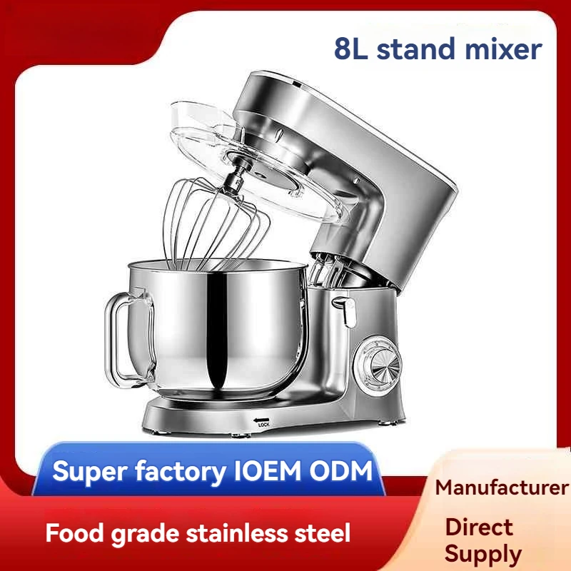 Stand Mixer Professional Kitchen Food Blender Cream Whisk Cake Dough Mixers With Bowl Metal Gear Chef Machine