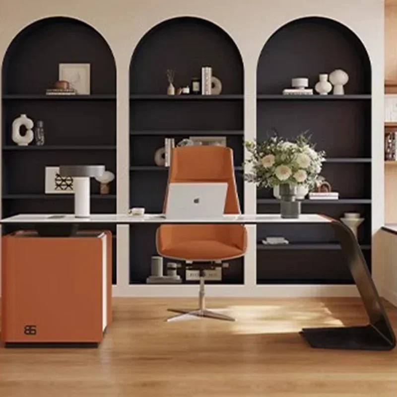 Aesthetic Reception Office Desk Organizer Computer Office Workstation Side Table Professional European Ufficio Trendy Furniture