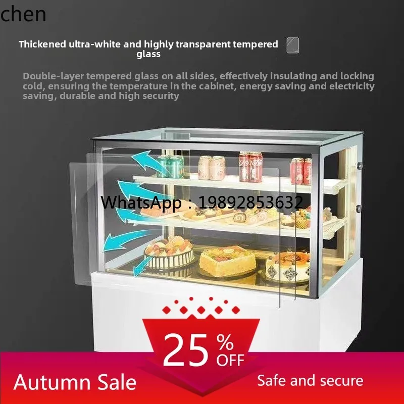 cake cabinet right angle fruit desktop fresh commercial dessert display refrigerator