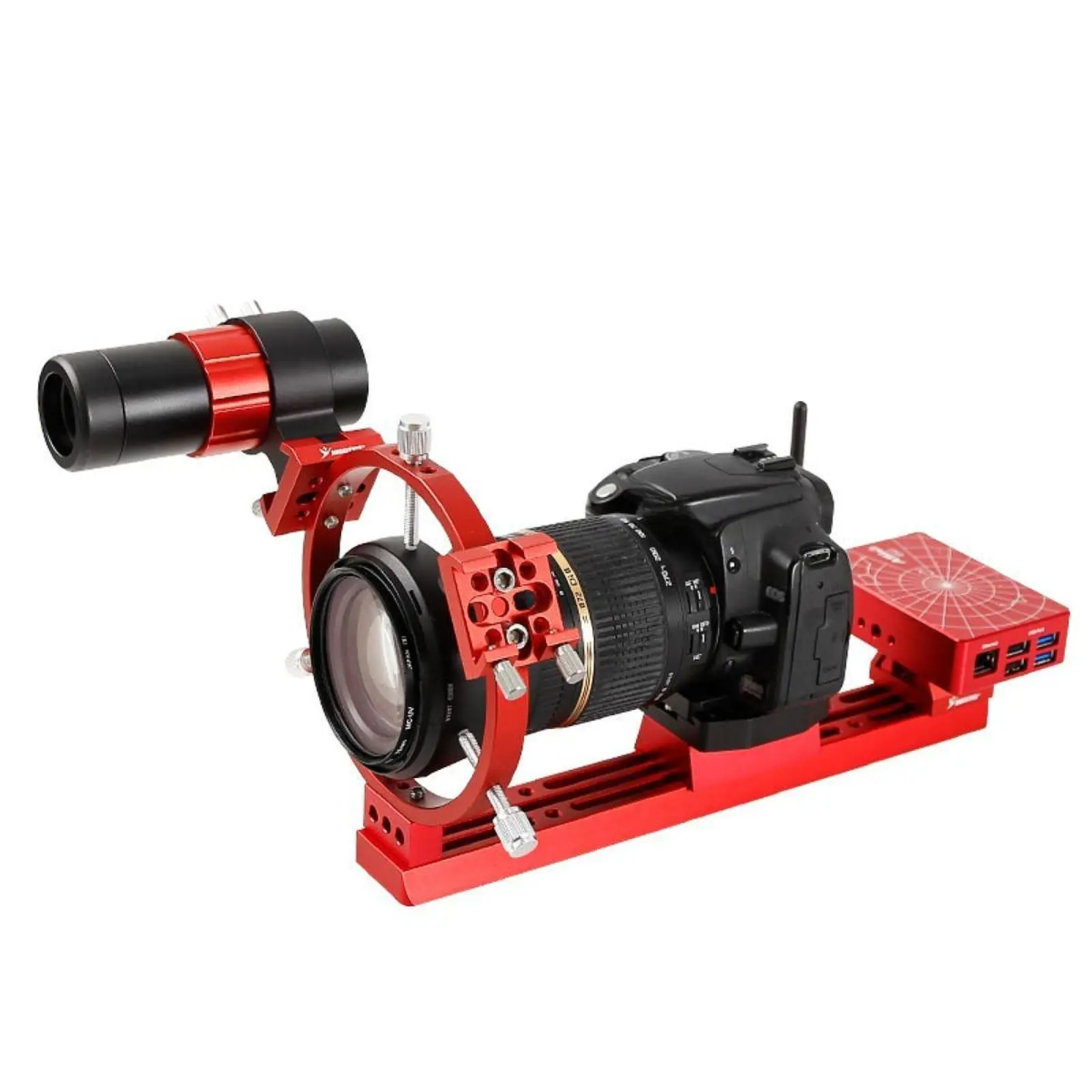 تلسكوب دليل حلقة الناهض كتل الفواصل الألومنيوم المحمولة سطح أملس تجميع بسيط مع 1/4 "و M6 مسامير التبعي