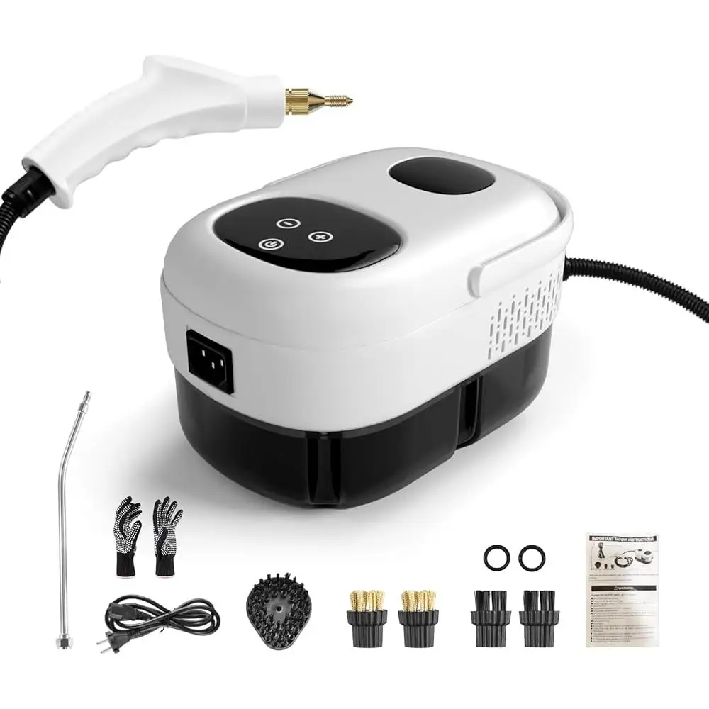 Пароочиститель под давлением, 2500 Вт, ручной многоцелевой отпариватель, 1100 мл, быстрый нагрев, 15 с, инструмент для домашней чистки автомобиля с насадками-щетками