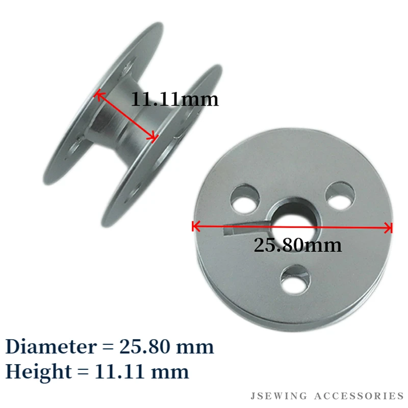 107-59603 Aluminum Bobbin Fits JUKI LU-2210N,LU-2260N,LU-2216N-7,LU-2220N-7,LU-2266N-7, PLC2700 Sewing Machines (Pack of 10 PCS)