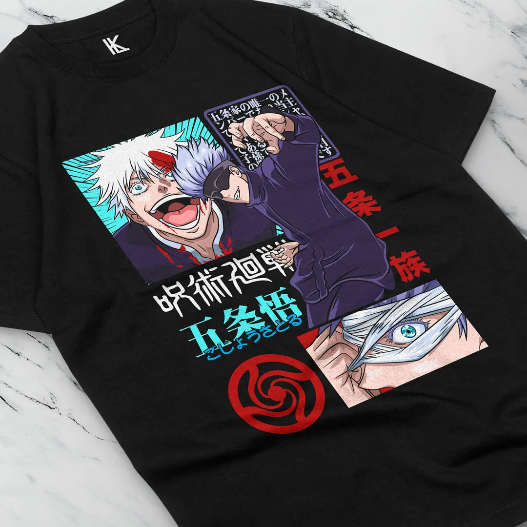 Gojo Satoru T-Shirt Jujutsu Kaisen Manga Anime Horror Shirt