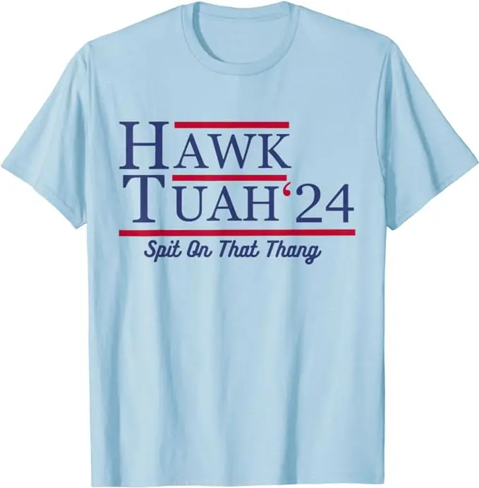 Hawk Tuah 24 Spit on That Thang T-Shirt Humor Funny Letters Printed Saying Tee Y2k Top Casual Short Sleeve Blouses Novelty Gifts