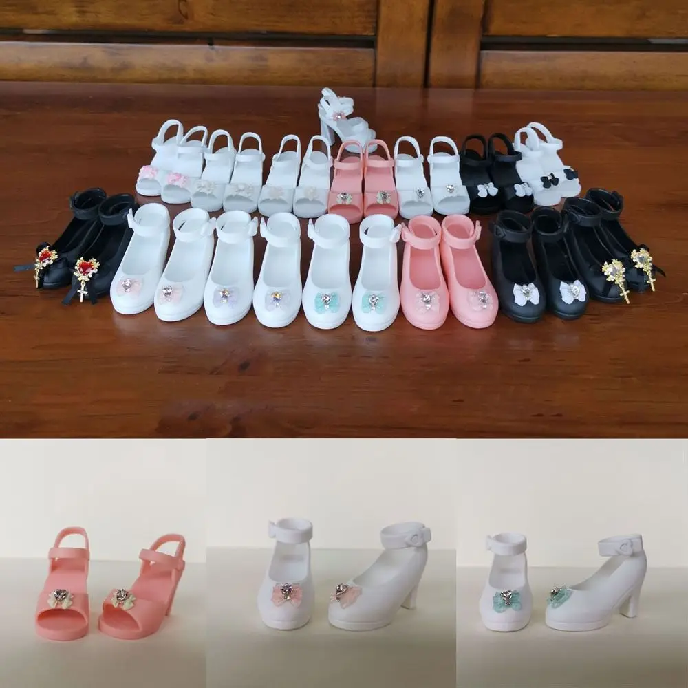 Multicolors Elegant High Heels Cute Mini Casual Sandal Doll Accessories Original Doll Shoes for 1/4 1/6 BJD 30/45cm Dolls