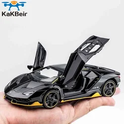 KaKBeir-modelo de coche deportivo de aleación Lamborghinis LP770, 750, 1:32, sonido fundido a presión, cola de elevación de súper carreras, rueda de coche caliente para regalos