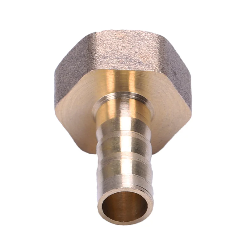 

AA81-3X Gold Brass Fitting 10Mm Hose Barb 1/2 Inch NPT Female Thread Straight Connector