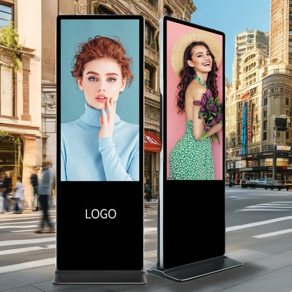 32 43 55 65 75 Inch Android Interactive TFT LCD Advertising Display Screen Indoor Vertical Floor Stand Great Video Media Content