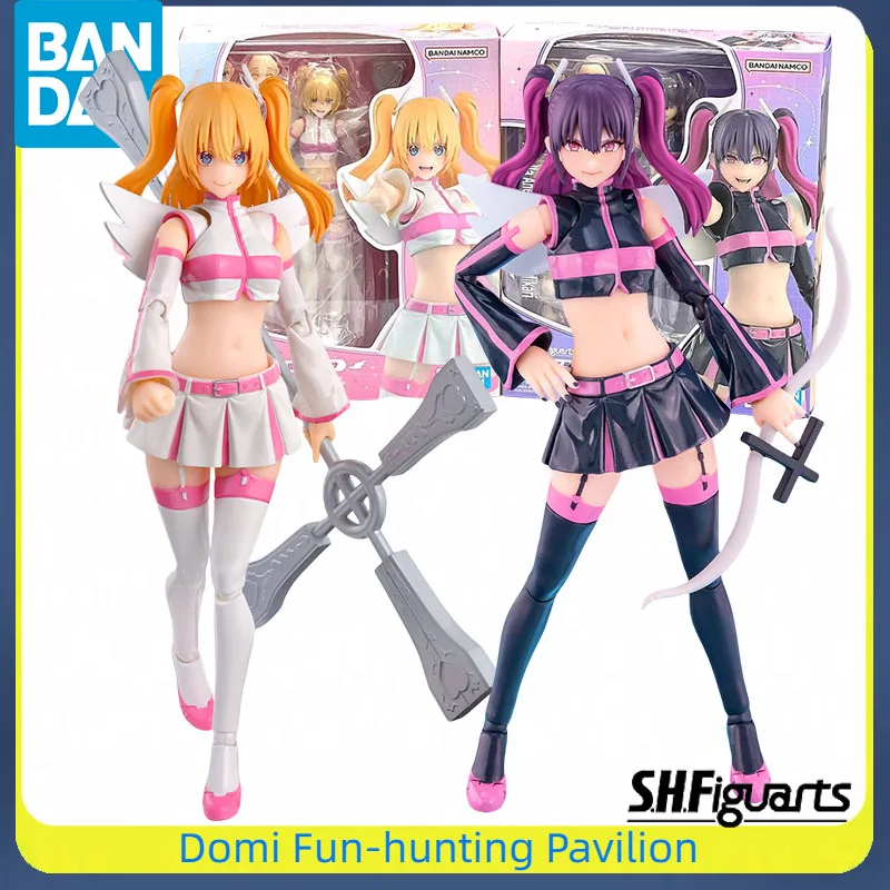 

Bandai Original SHF 2.5 Dimensional Seduction Anime Figure Liliel/Miriella Angel Airborne Corps/Ririsa/Mikari Movable Model Toys