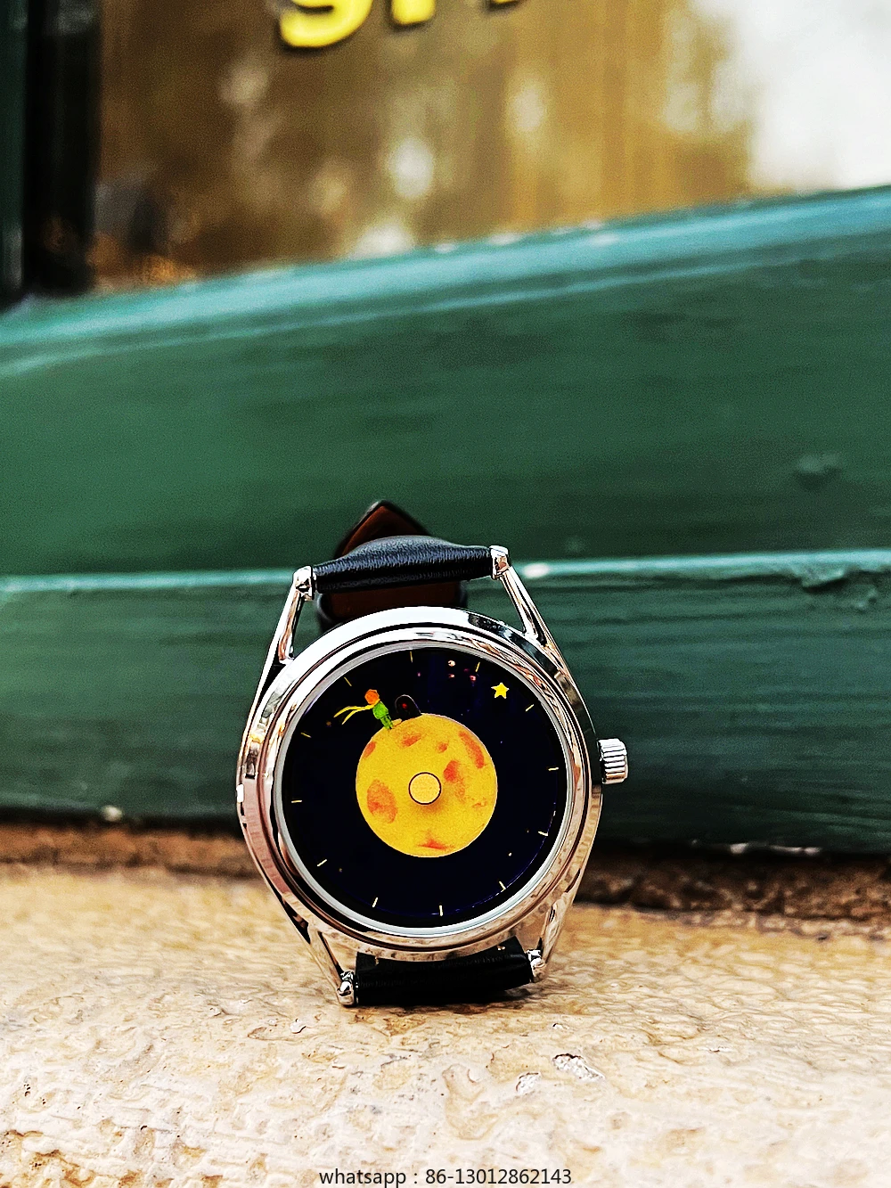 

B612 Planet, часы оригинального дизайна - подвесная стрелка часов, простой нейтральный кожаный импортный механизм, водонепроницаемый