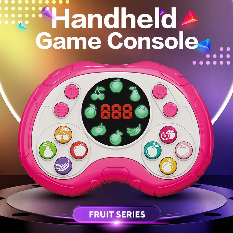 Logisch denken voor kinderen, draagbare push-gameconsole, speelgoed, het niveau passeren, fruitmatchingsspel, decompressie en pers