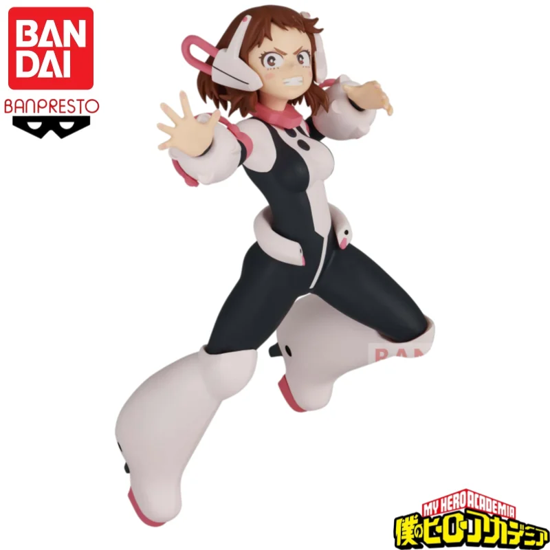In Stock Original Bandai Banpresto My Hero Academia Ochaco Uraraka Anime Characters Model Toy Birthday Present Garage view 2