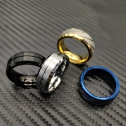 EDC Fidget suwaki modne akcesoria z pierścieniem z zapadką odprężającą dla dorosłych metalowe ADHD Casual Fidget pierścionki haptyczna moneta