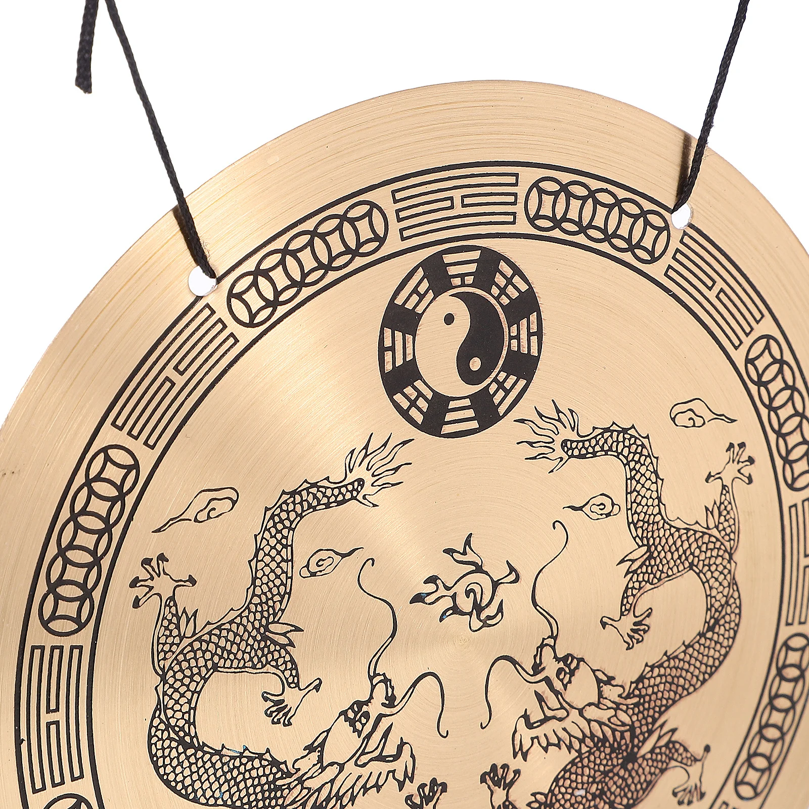 

Dragon Feng Shui Desktop Gong Zodiac Copper Gong Traditional Chinese Decorative Desk Ornament Home Office Accent