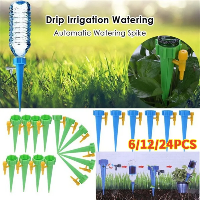 Automatic Irrigation Watering Drip with Speed Control Valve Flower Plants Greenhouse Garden Adjustable Auto Water Dripper Device