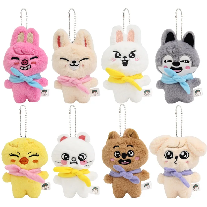 

SKZOO Plush Toys StrayKids Plush Keychain Doll KpopFM Field Surrounding Bags Accessories Christmas Children's Gifts