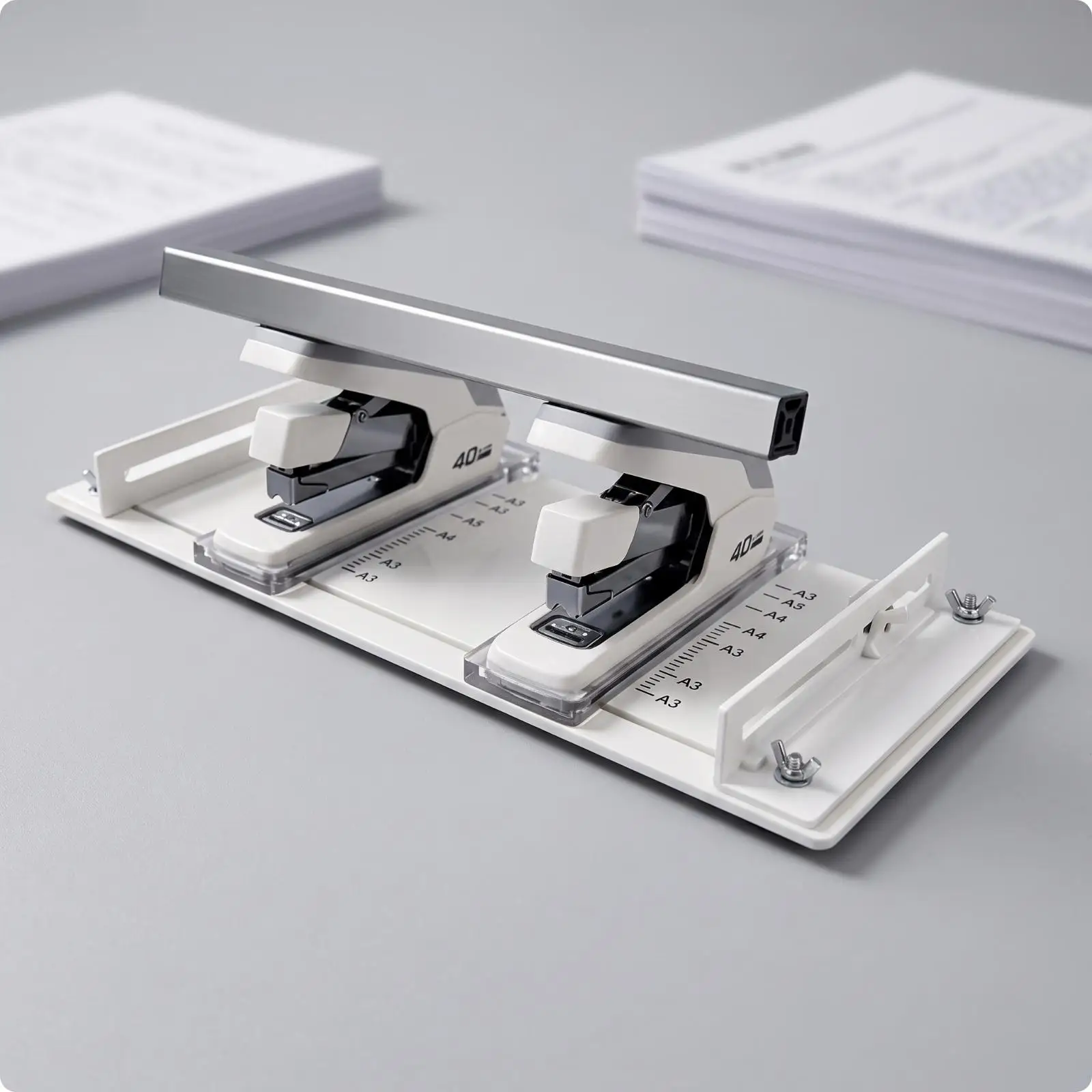 long-arm-adjustable-stapler-for-books-large-paper-65mm-depth-manual-office-stapler-heavy-duty-metal