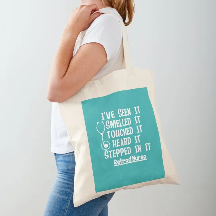 

Funny Nurse Retirement Tote Bag Big bag tote bag men's cloth woman Large bags for women