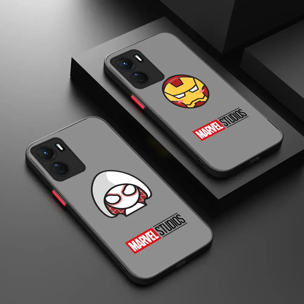 Cute Marvel Heroes Phone Case For VIVO V25 25E V23 V23E V21 V21E V20SE V20 V19 V17 V15 V11 V11I V5 V5LITE S 5G PRO