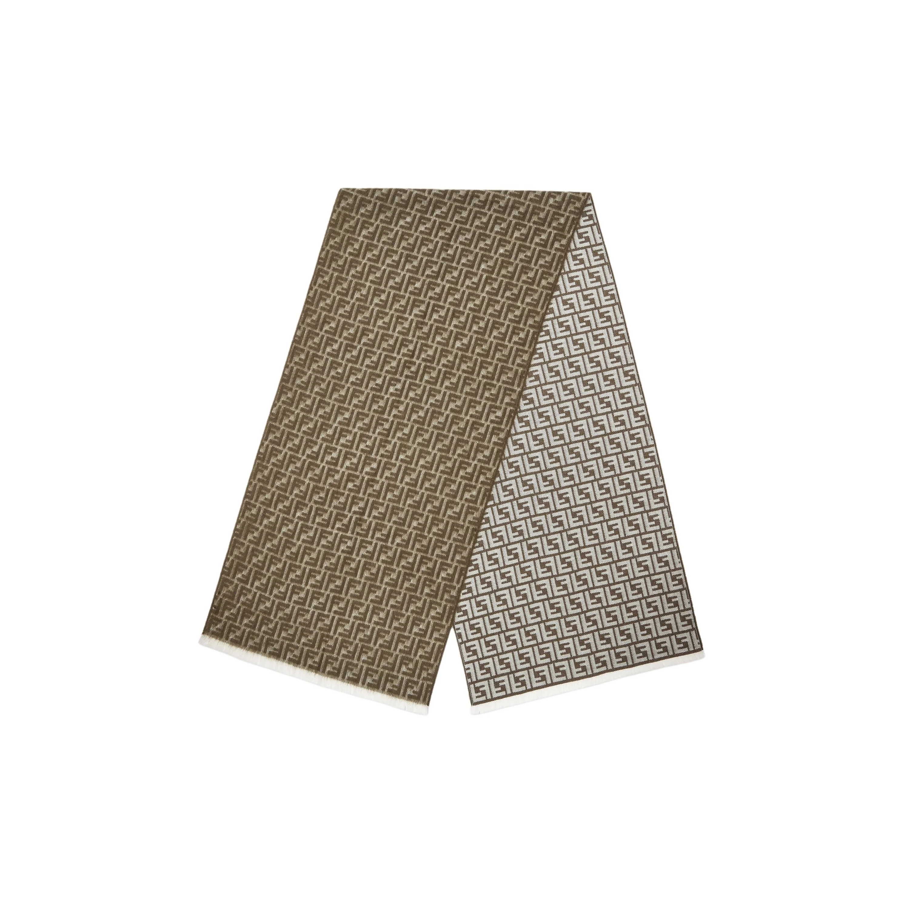 

FENDI Wool Knit Scarves Men's Green FXS373ATQBF0WX4