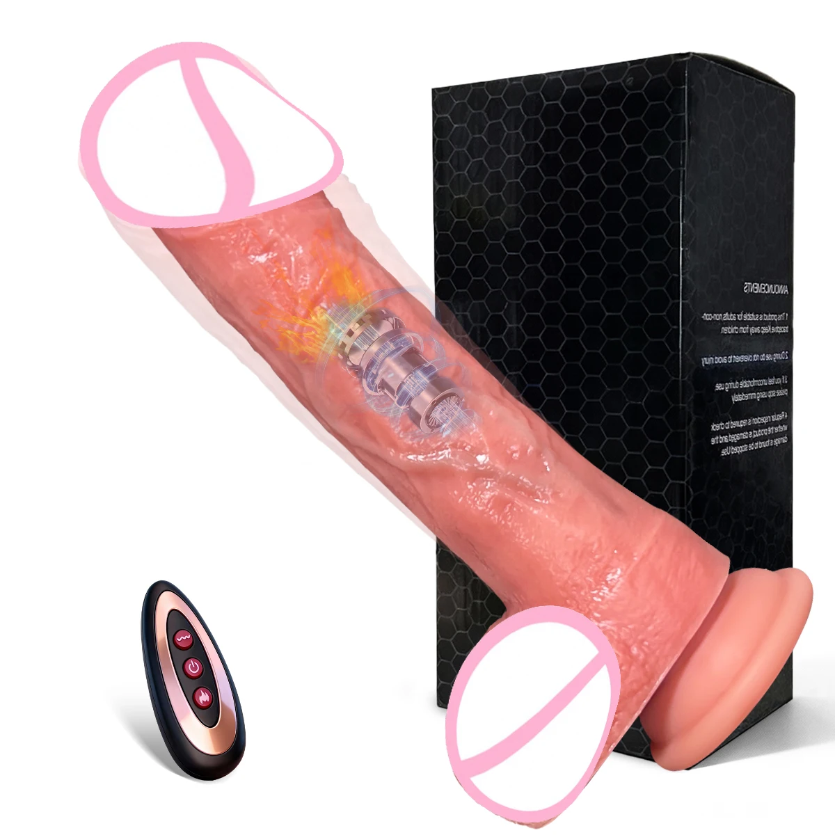 Vibrator for Women Sex Toys Heating Big Cock Remote Control Penis Telescopic Vibrators Anal Female Stimulator Telescopic Dildo