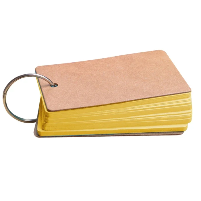 Portable Buckle Binder Notes Flash Cards Memo Pads DIY Blank Card Stationery Memo Pad Loose Leaf Notes Notepad Word Study