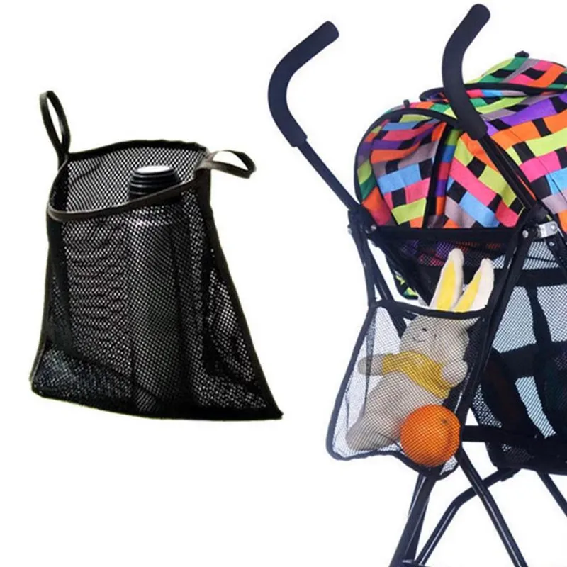 

1pc/Lot Baby Stroller Pram Hanging Bags Baby Stroller Mesh Bag Umbrella Car Strollers Storage Bag