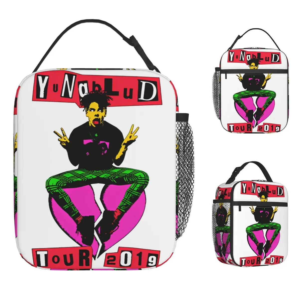 

Yungblud IDOLS The World Tour 2025 Сумка для обеда Веселая коробка для завтрака для детей Путешествия Портативная сумка-холодильник на молнии Пользовательские термосумки для обеда