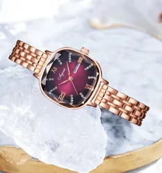 Elegant and stylish women's watch delicate and compact all portable double calendar personality romantic women's watch