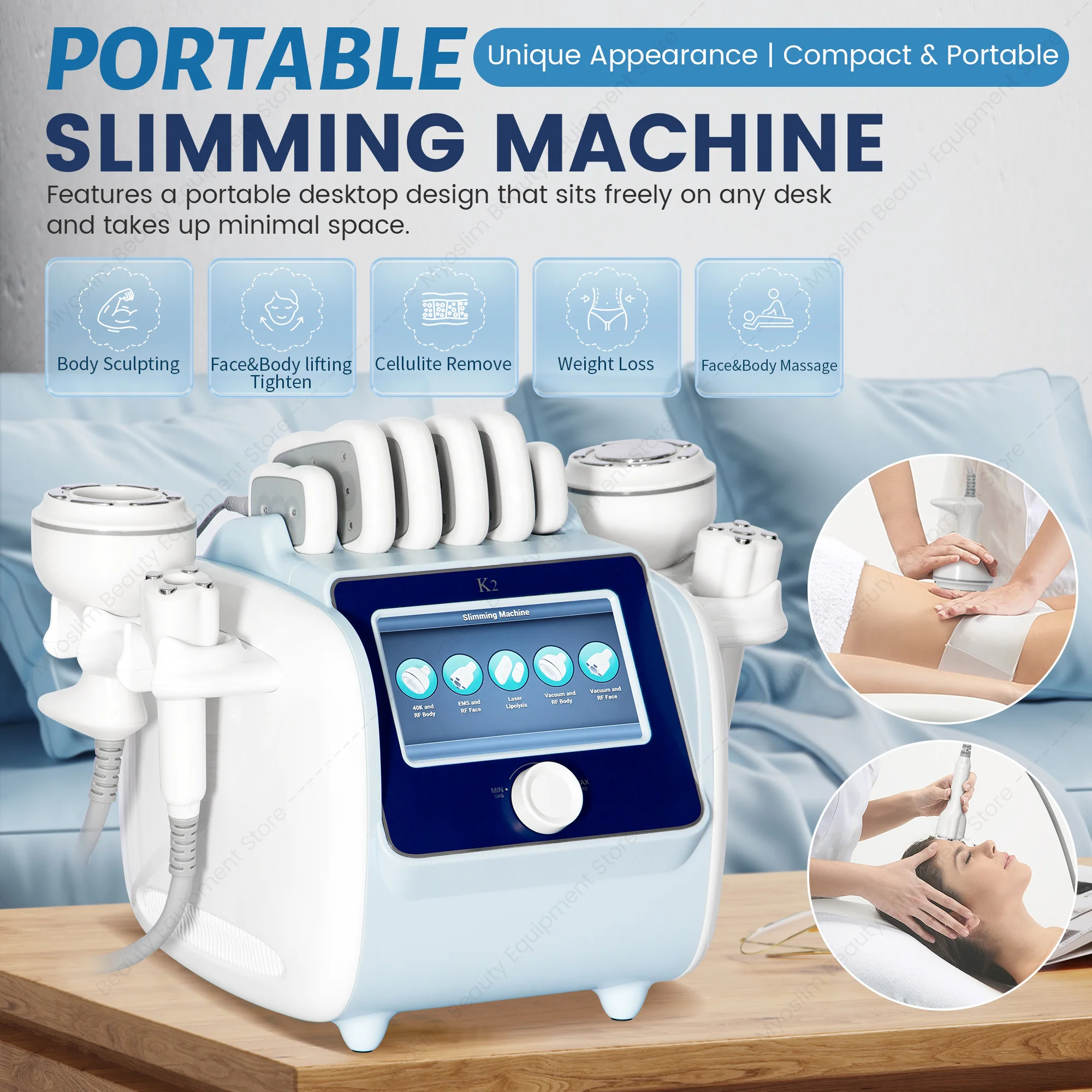 2027 New Upgraded K2 Venus Legacy Cavitation Cellulite Treatment Massage Multipolar Vacuum Fat Removal Lipo Lase Machine
