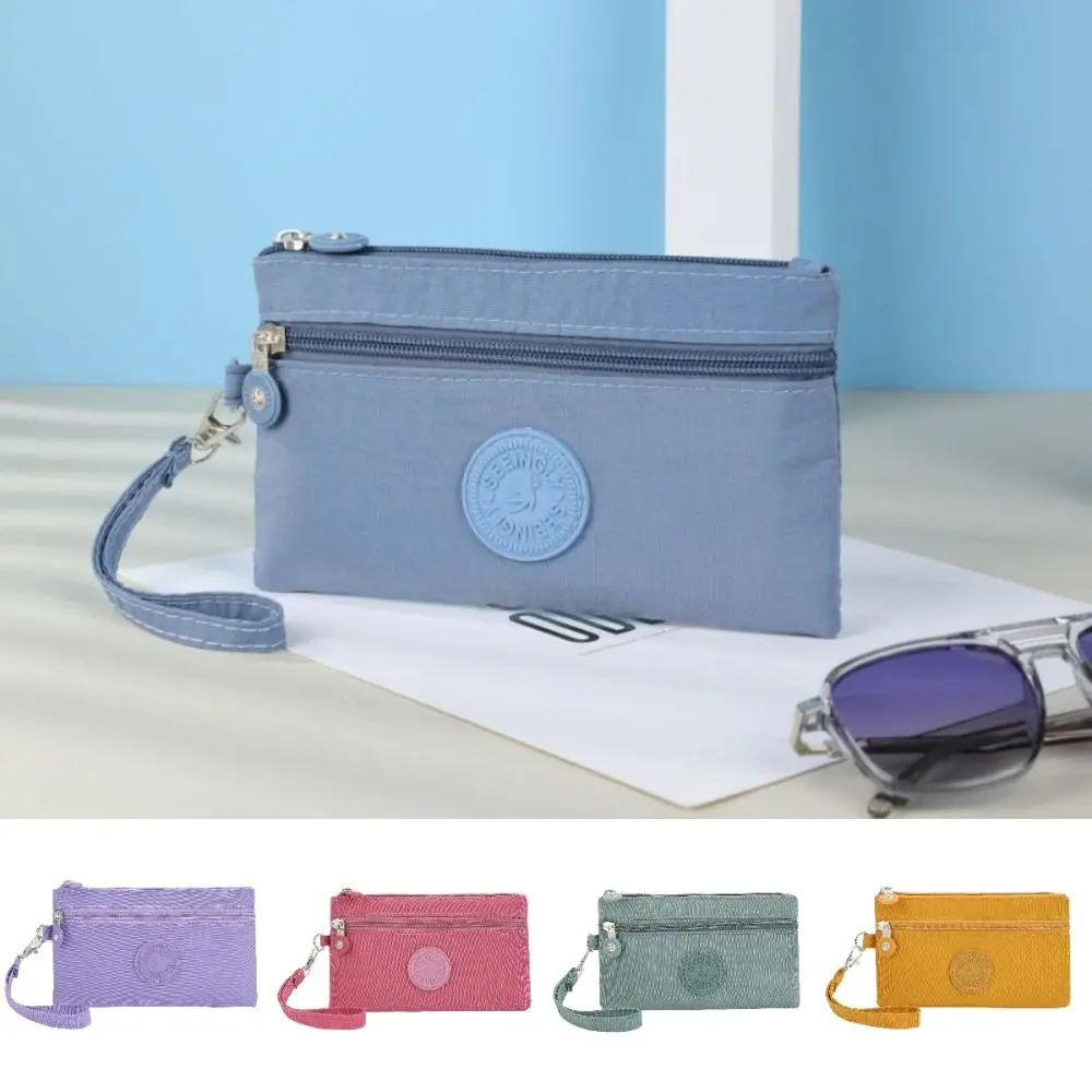New Waterproof Women Wallet Wear-resistant Durable Credit Card Holder Portable Nylon Zipper Clutch Ladies