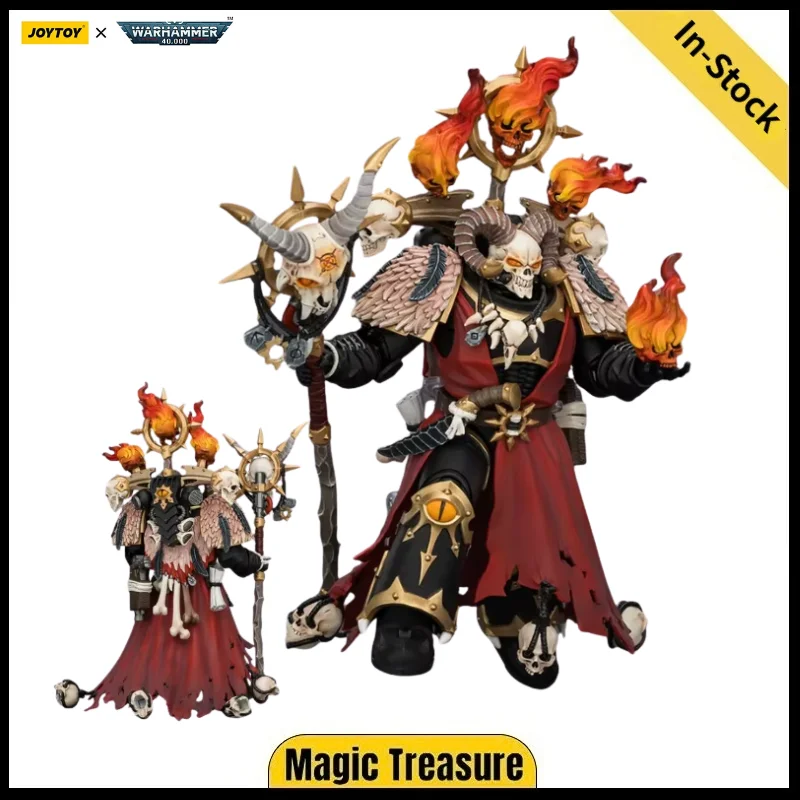 【Auf Lager】JOYTOY Warhammer 40k Black Legion Master of Possession mit Possession-Stab und Bolt-Pistole, 1/18 Actionfigur