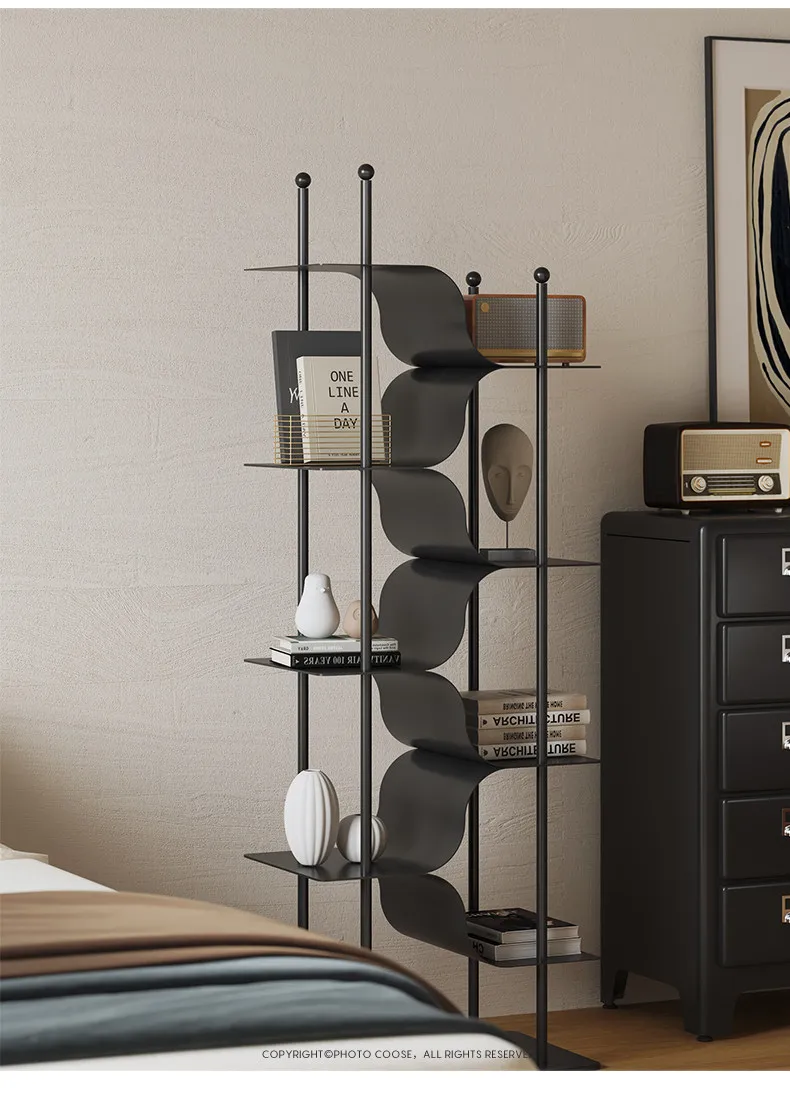 LMM living room floor rack bedroom multi-layer wall baffle display display stand