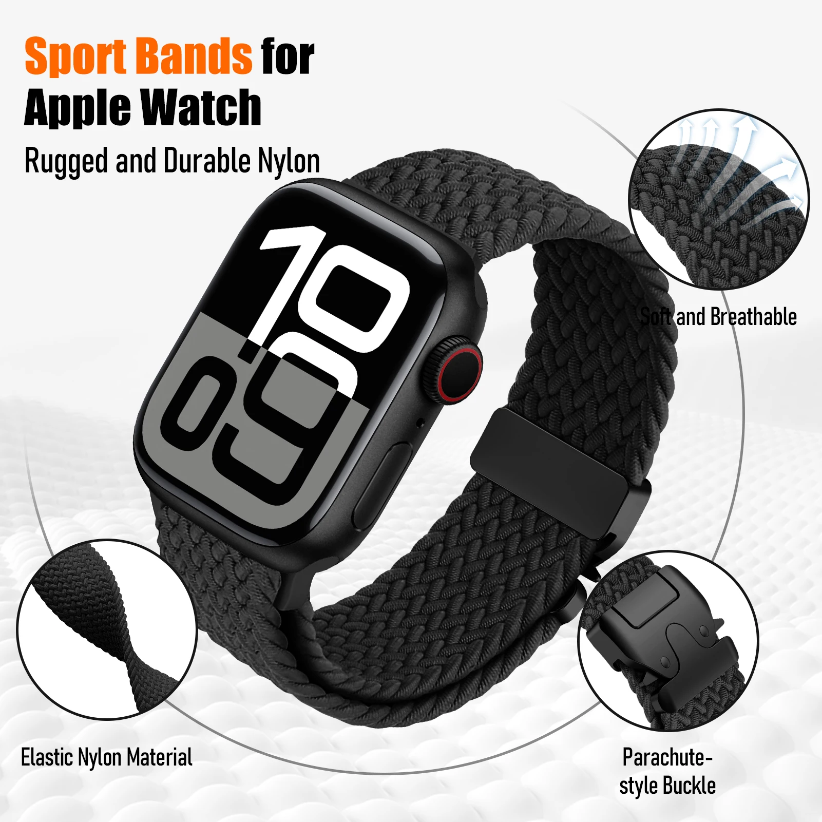 حزام ساعة منسوج من القماش المن - مراجعة Smartwatch Apple Watches For Men وسعره