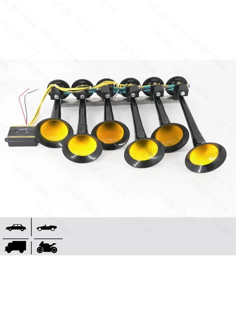 Six tube thirty-six sound music air horn pickup truck refitted hot-selling Internet celebrity music air horn