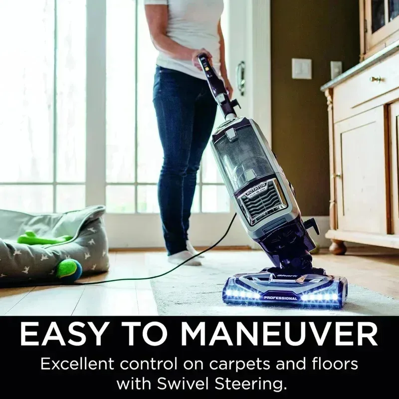 QZA4-Shark NV752 Rotator Powered Lift-Away TruePet Upright Vacuum HEPA Filter,Large Dust Cup Capacity,LED Headlights,Uphols,