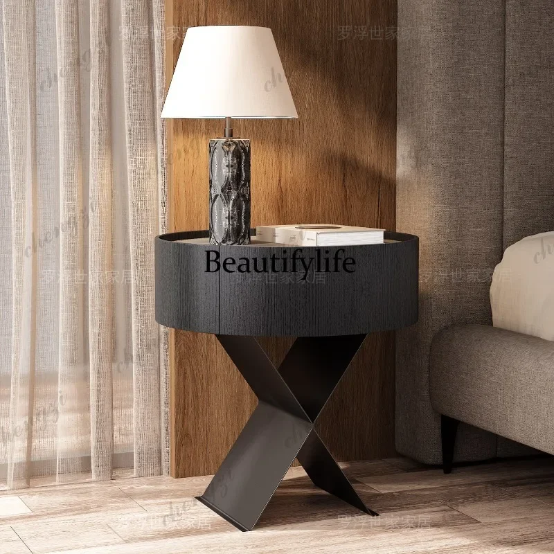 Picture 3: A182 Modern Locker Luxury Bedroom Nightstands Design Minimalist Adults Cabinet Bedside Tables Classic Side Frames
