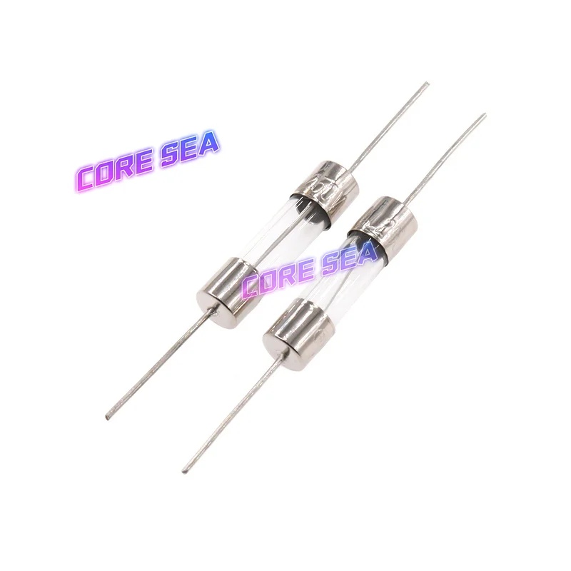 Glass fuse tube 5 * 20mm with pin 1/2/3.15/4/5/6.3/8/10A250V induction cooker 5x20