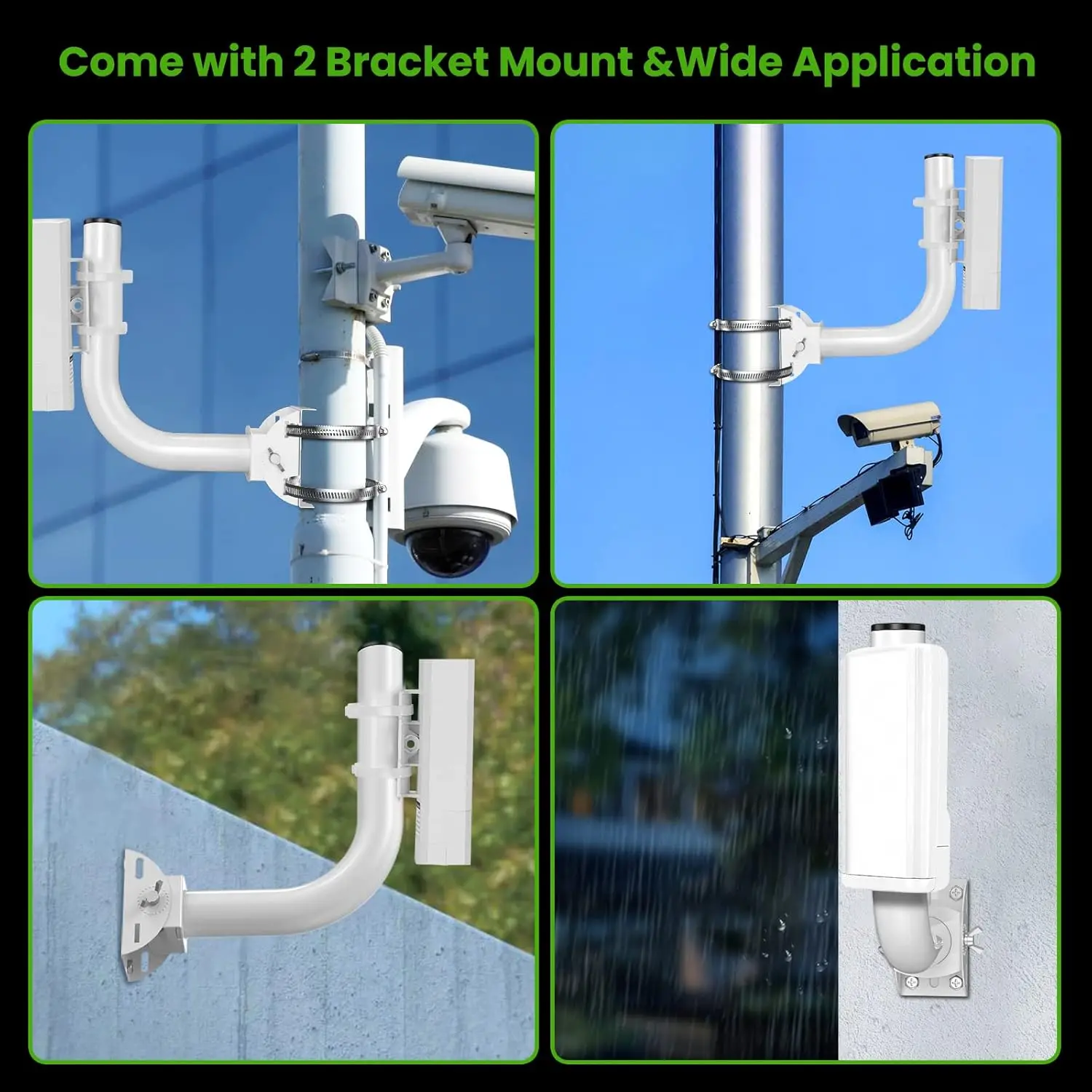 Bridges,Outdoor CPE with 100/1000Mbps LAN Port,5.8G 3KM High Speed Wireless Ethernet Bridge with 16dBi High-Gain Antenna