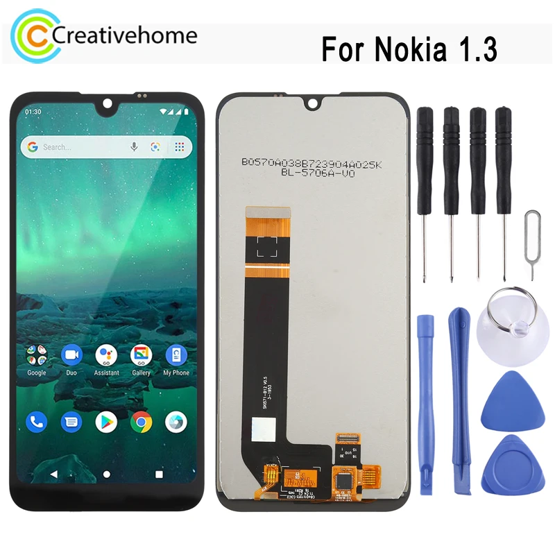 

ЖК-экран TFT для Nokia 1,3/TA-1216 TA-1205, ЖК-дисплей и дигитайзер, полная сборка, запасные части для ремонта