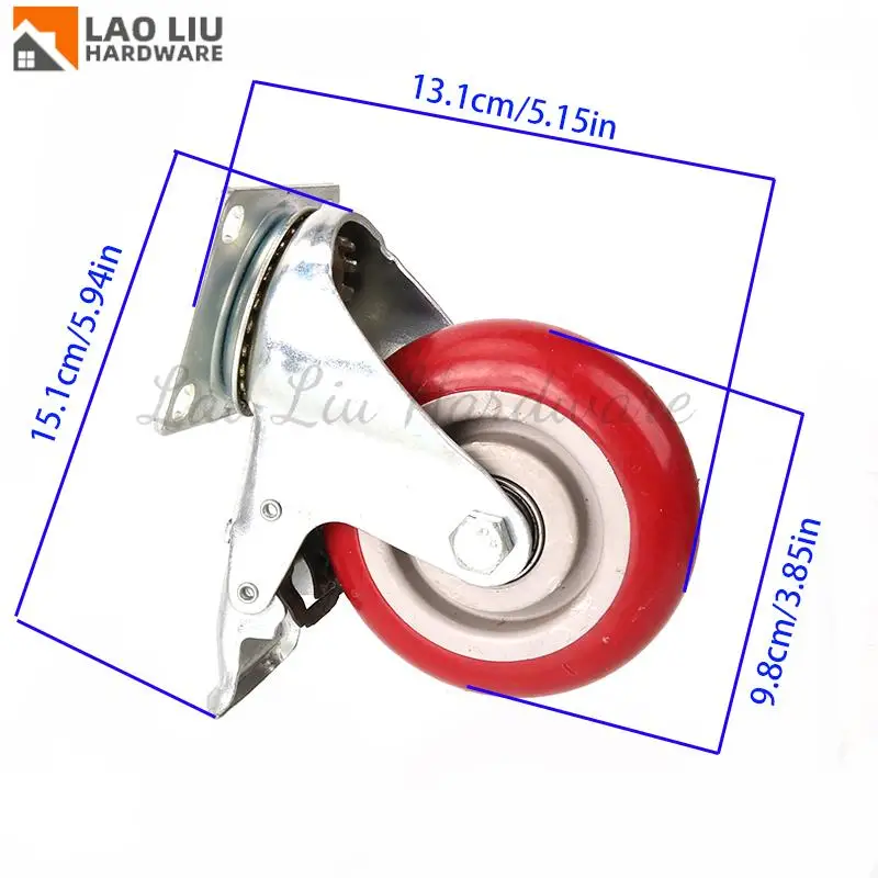 ล้อเลื่อนอเนกประสงค์แบบรับน้ำหนักมาก หมุนได้ 360 องศา °   เบรกแบบหมุนเงียบ ออกแบบมาเพื่อเฟอร์นิเจอร์ รถเข็นแบบมีฐานรองรับ ทนทานต่อการสึกหรอ