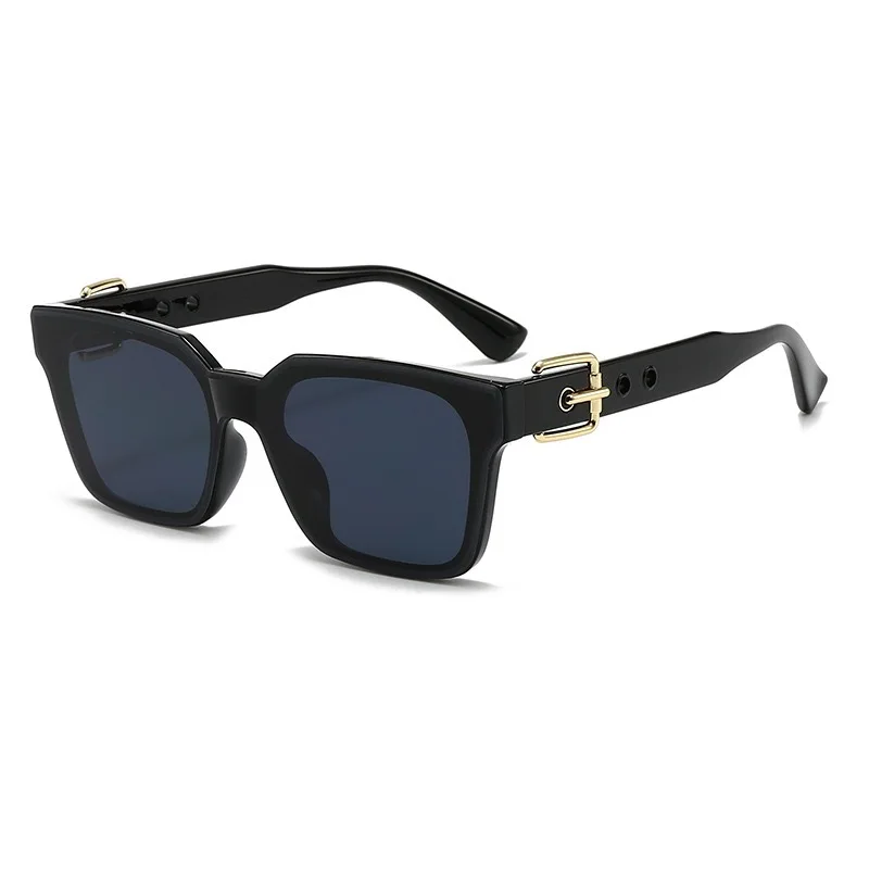 

Luxury Belt Design Sunglasses For Men And Men Glamour Square Sun Glasses Brand Unisex Fashion UV400 Shades