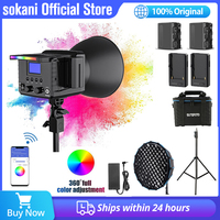 Sokani X100 RGB Video Light Bowens Mount 100W LED Photography Lighting For TikTok YouTube Studio Video Live Streaming Shooting