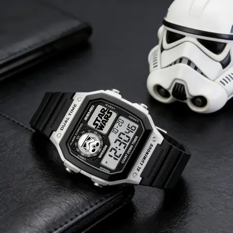 Star Wars Digital Watches Men Sports Luminous Multifunction Waterproof Chrono Wristwatch Running Student