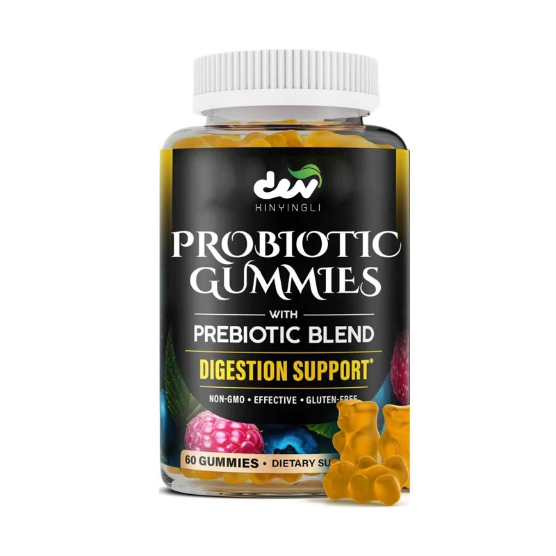 

Пробиотические жевательные конфеты 10 млрд КОЕ с пребиотическими волокнами - Поддержка пищеварения и иммунитета - Комфорт для желудка и кишечника, 60 жевательных конфет