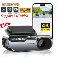 New 4K 3840*2160P Car DVR WIFI Dash Cam Camera Video Drive Recorder Dashcam Registrar Black Box 24 Hour Monitoring Night Vision